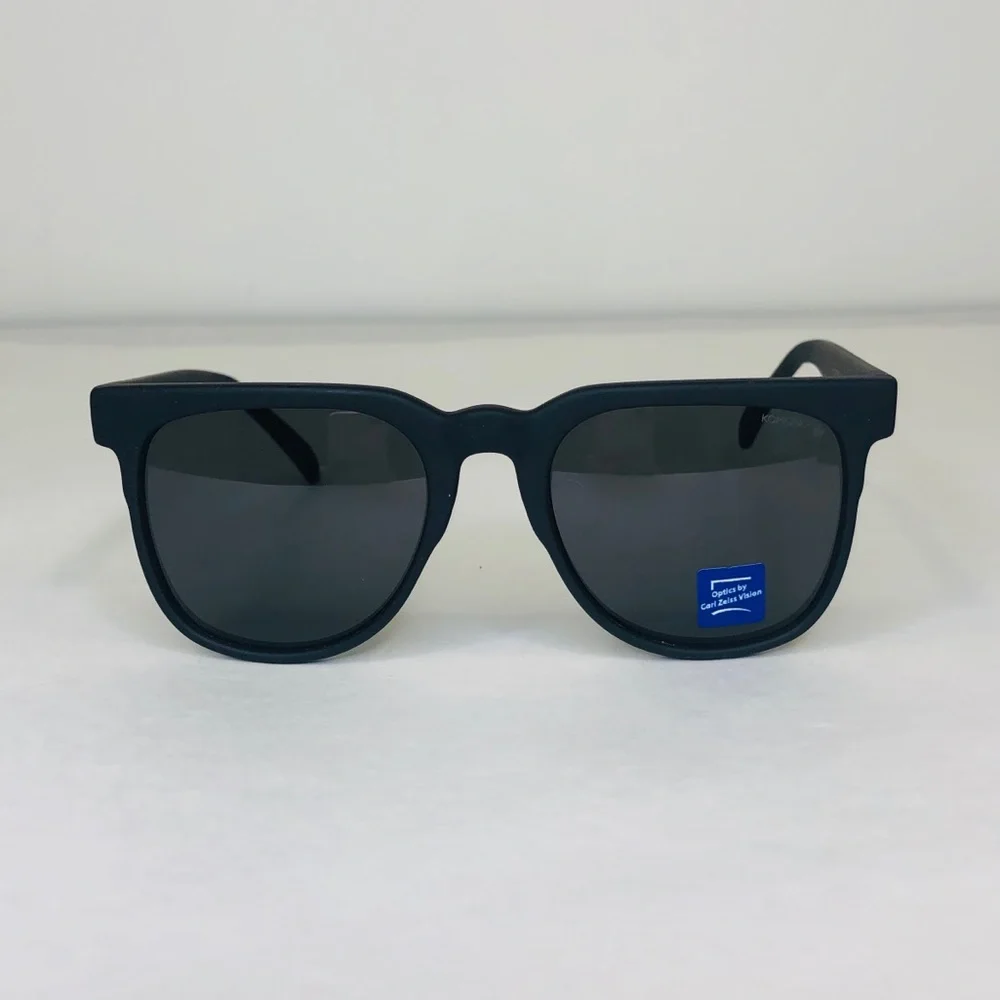 Riviera Black Rubber KOMONO Sunglasses NEW matte